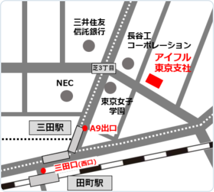 東京支社の地図